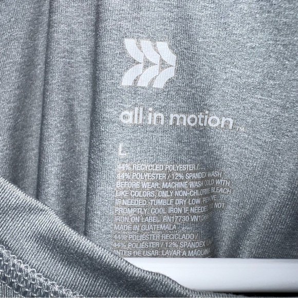 3/$25 🍄 All in Motion Men’s Gray Athletic T-shirt Size Large - Picture 4 of 5